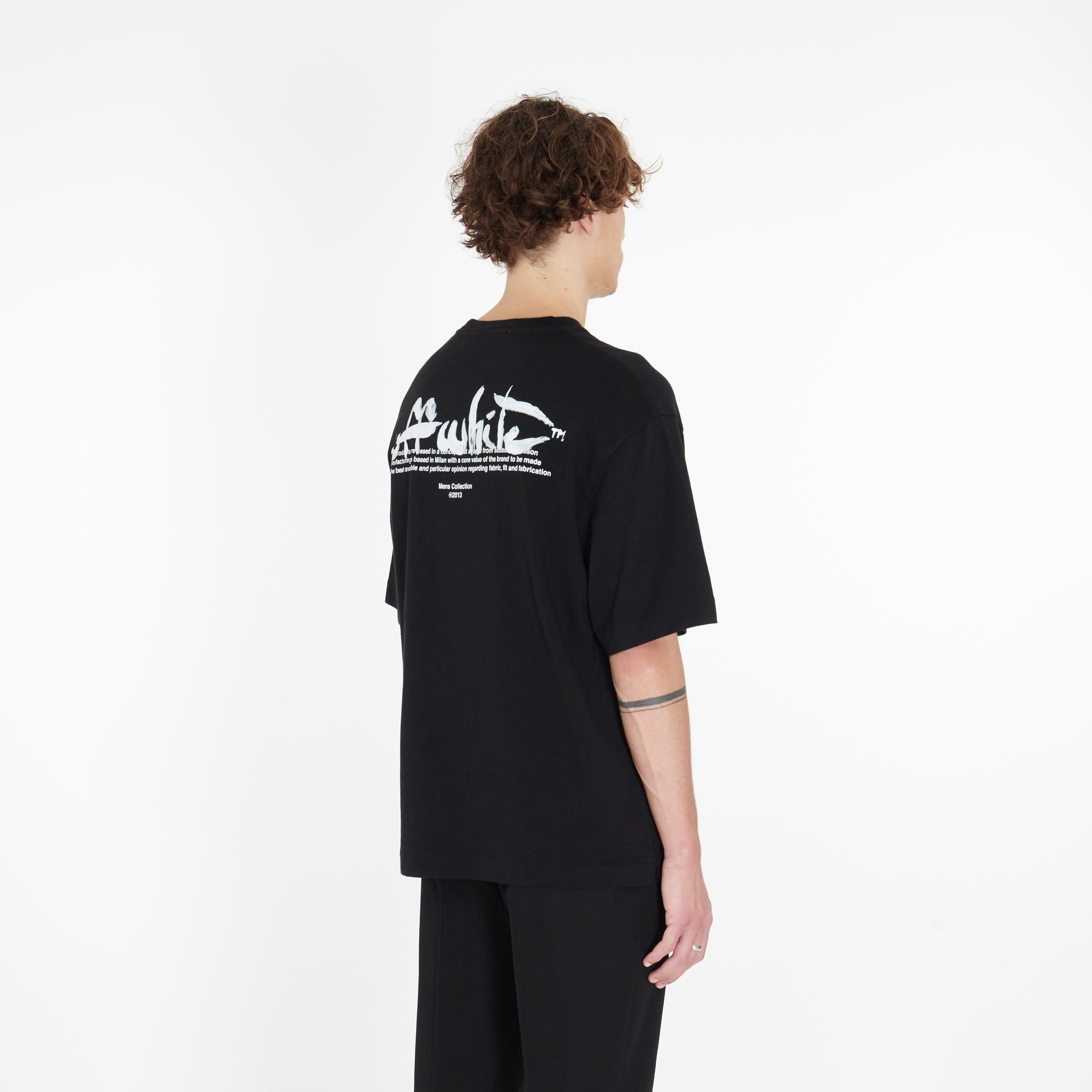 T-shirt Paint Script Oversize - Lesthete off-white