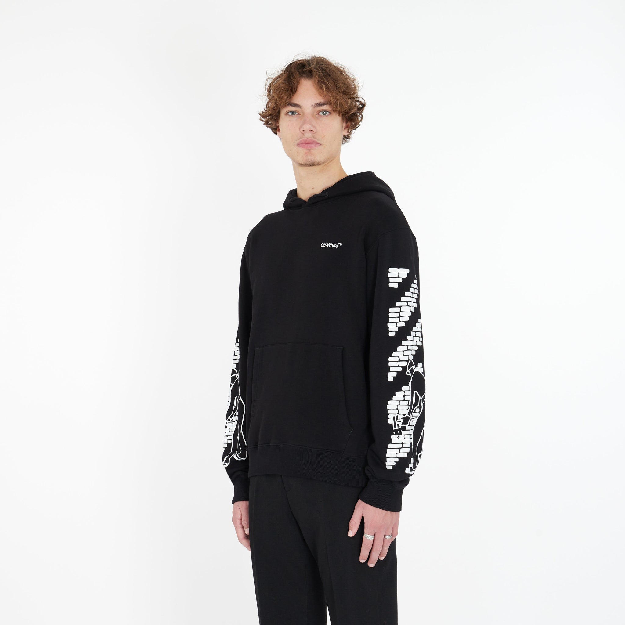 Hoodie Bricks Slim - Lesthete off-white