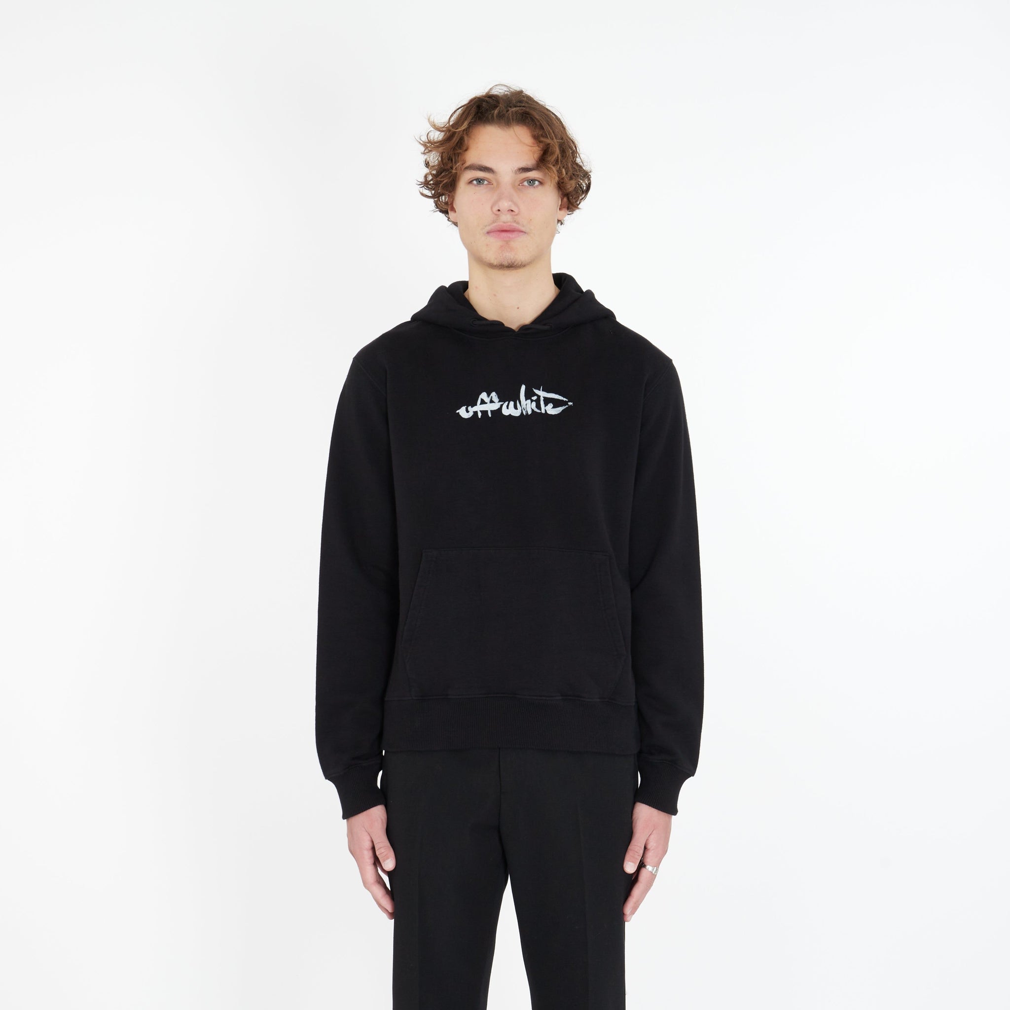 Hoodie Paint Slim - Lesthete off-white