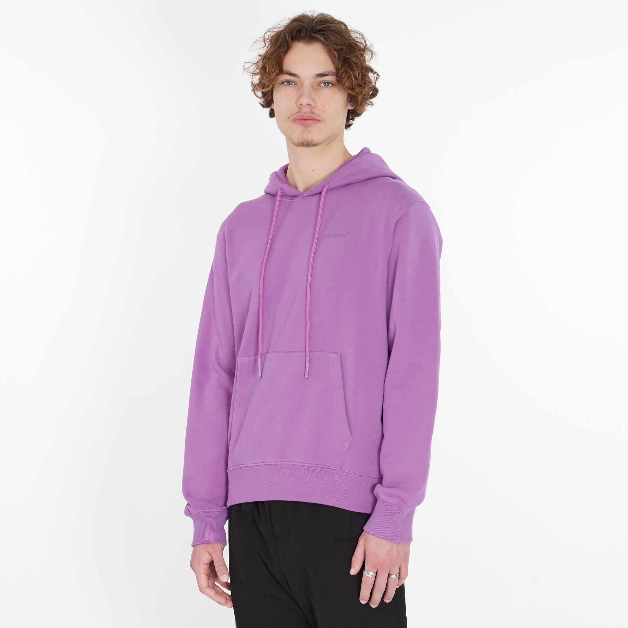 Sweat à Capuche Diag Tab Purple