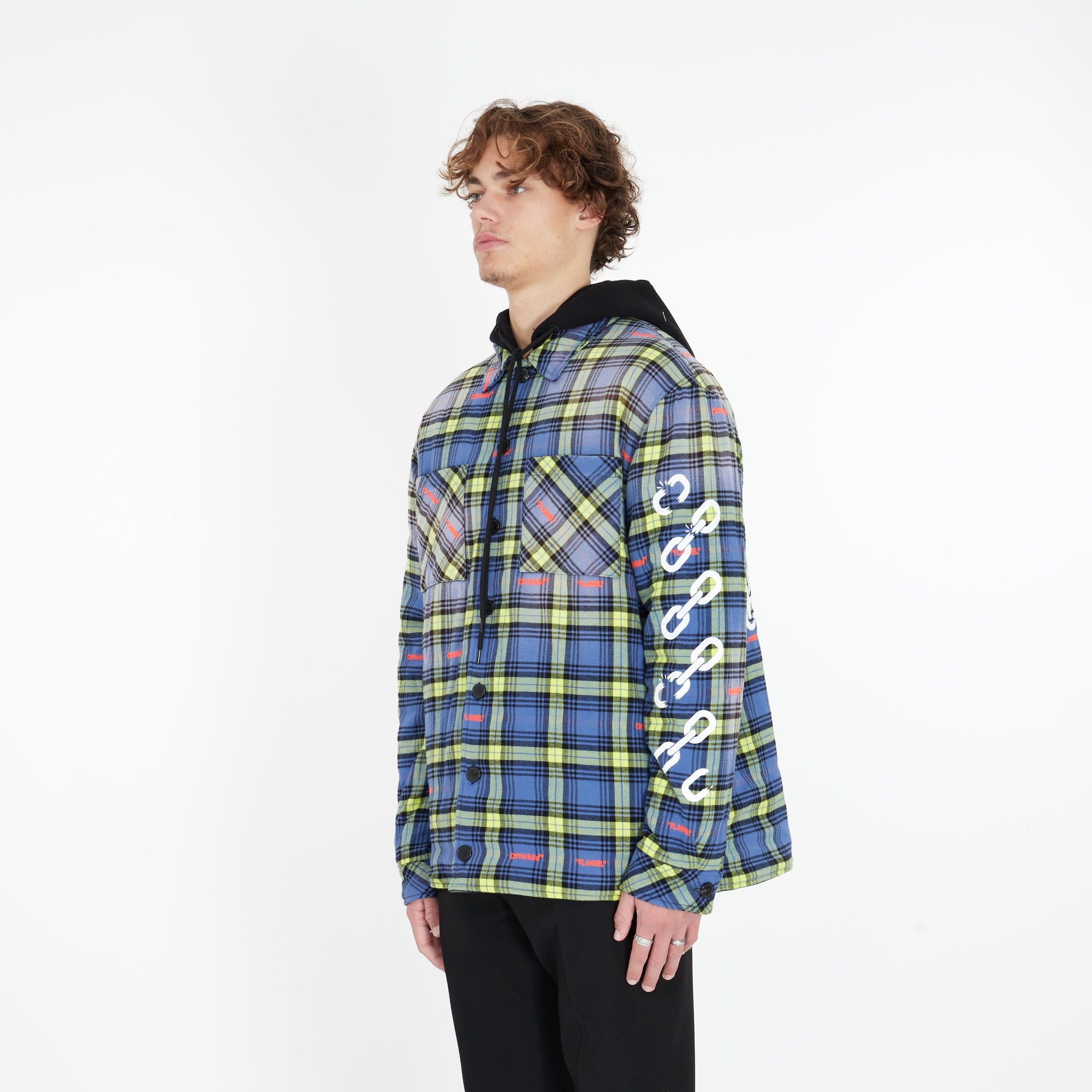 Veste à Carreaux en Flannel - Lesthete off-white