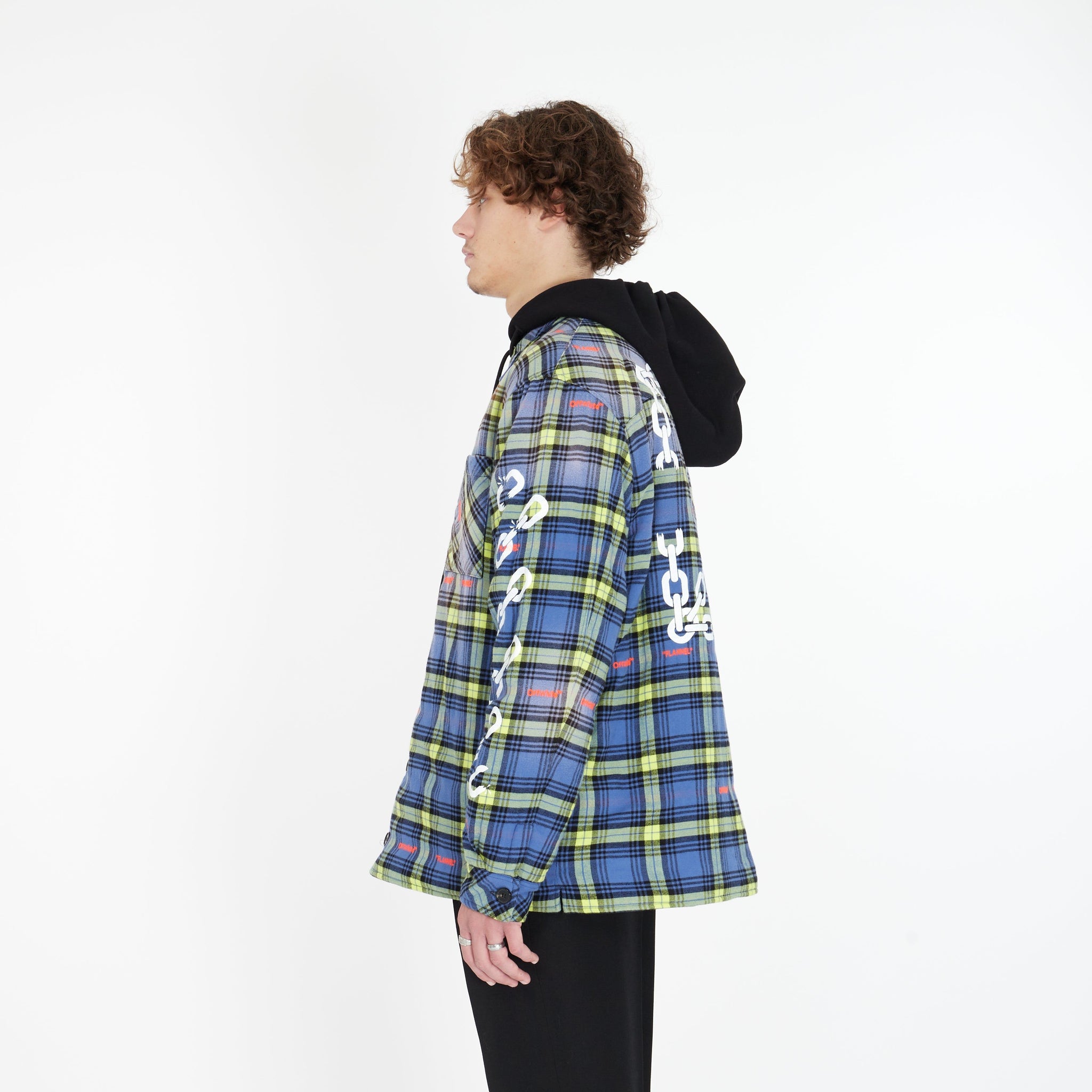 Veste à Carreaux en Flannel - Lesthete off-white