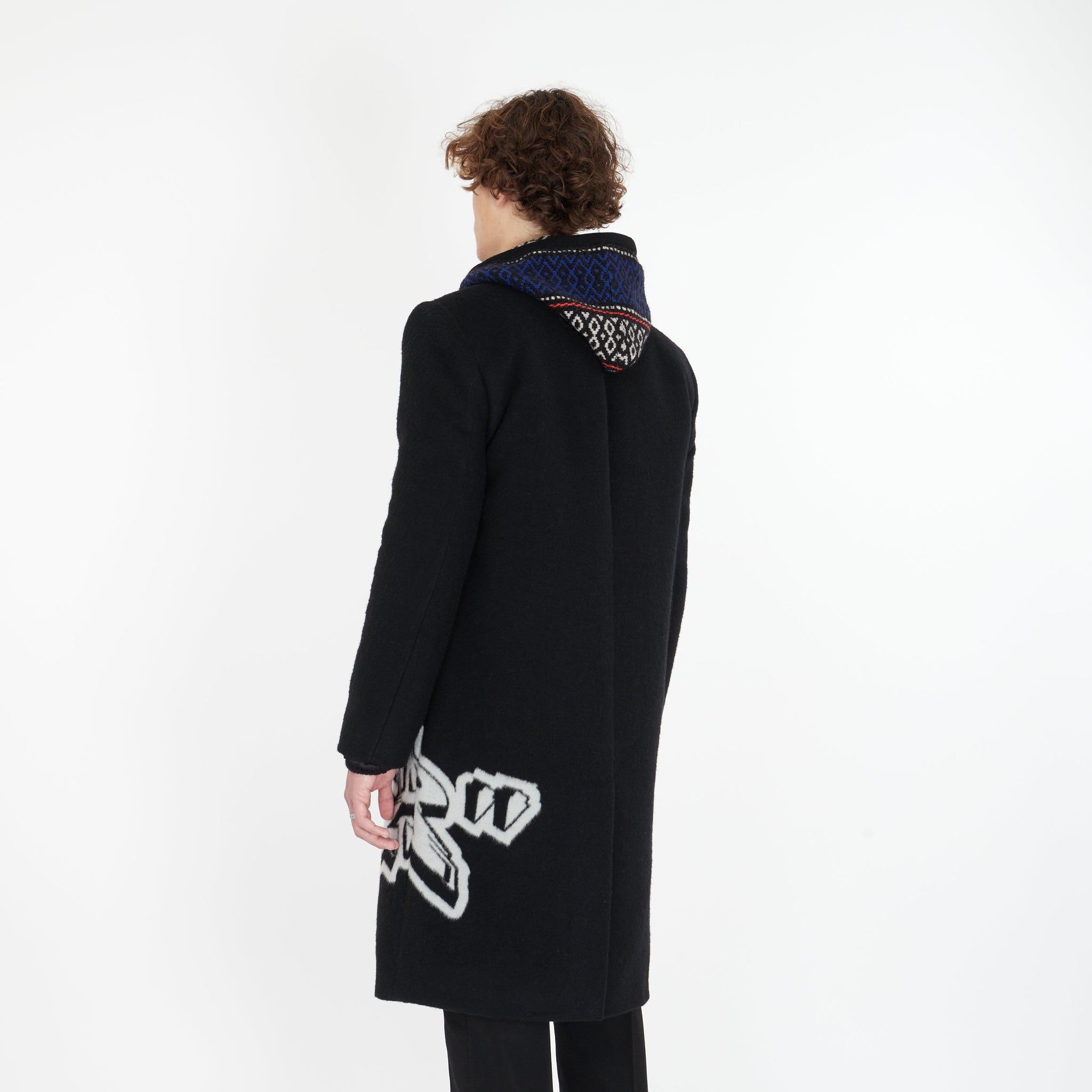 Manteau en Laine Graffiti - Lesthete off-white