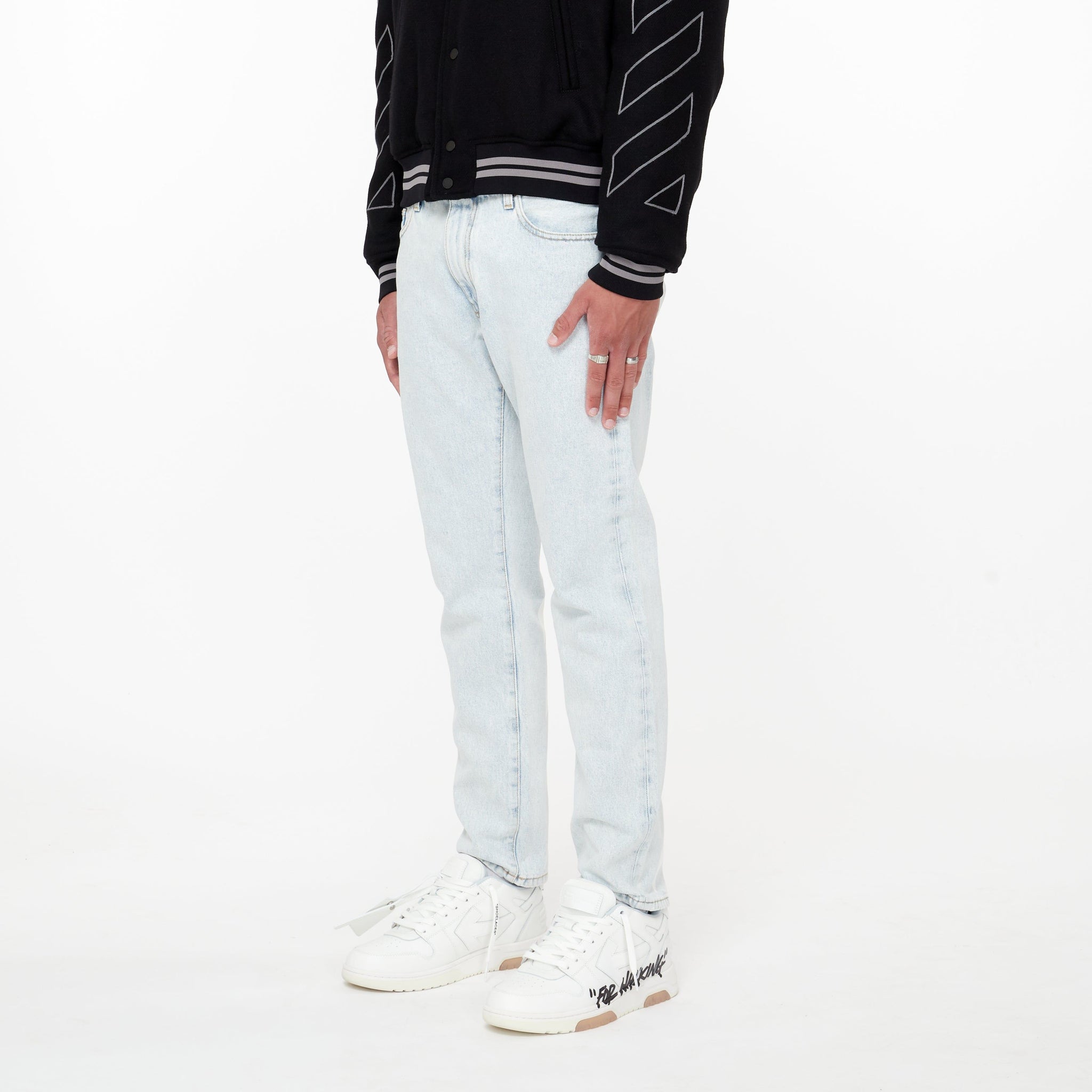Jean délavé Diagonal - Lesthete off-white