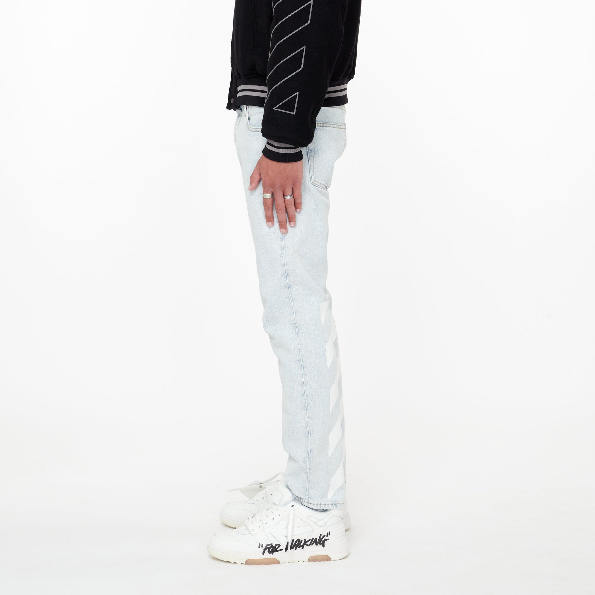 Jean délavé Diagonal - Lesthete off-white