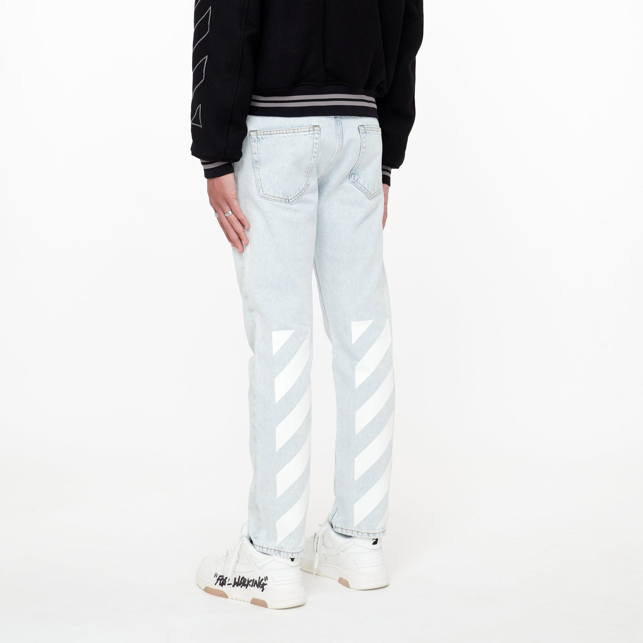 Jean délavé Diagonal - Lesthete off-white