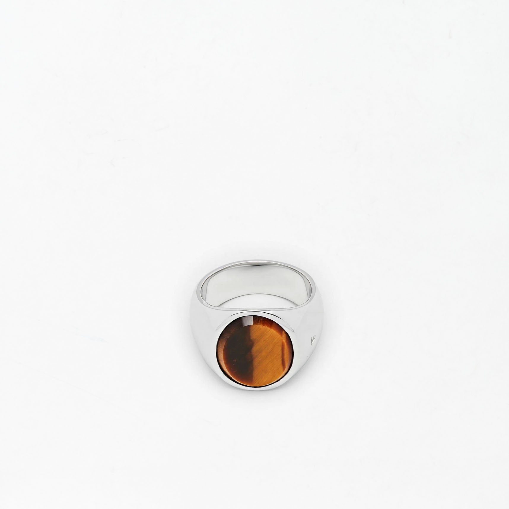 Bague Tom Wood Oval Tiger Eye