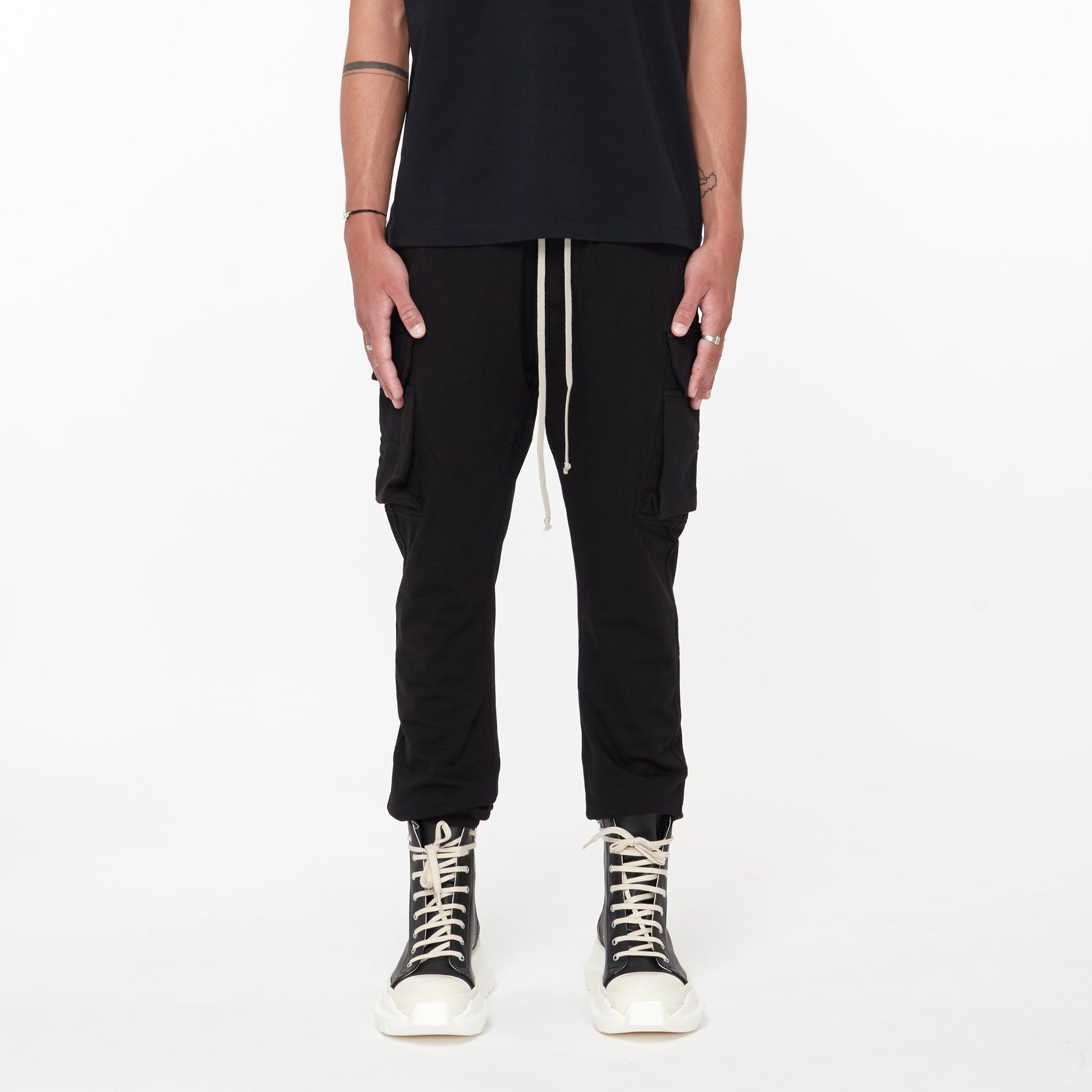 Pantalon Mastodon Jersey Noir - Lesthete rick owens drkshdw