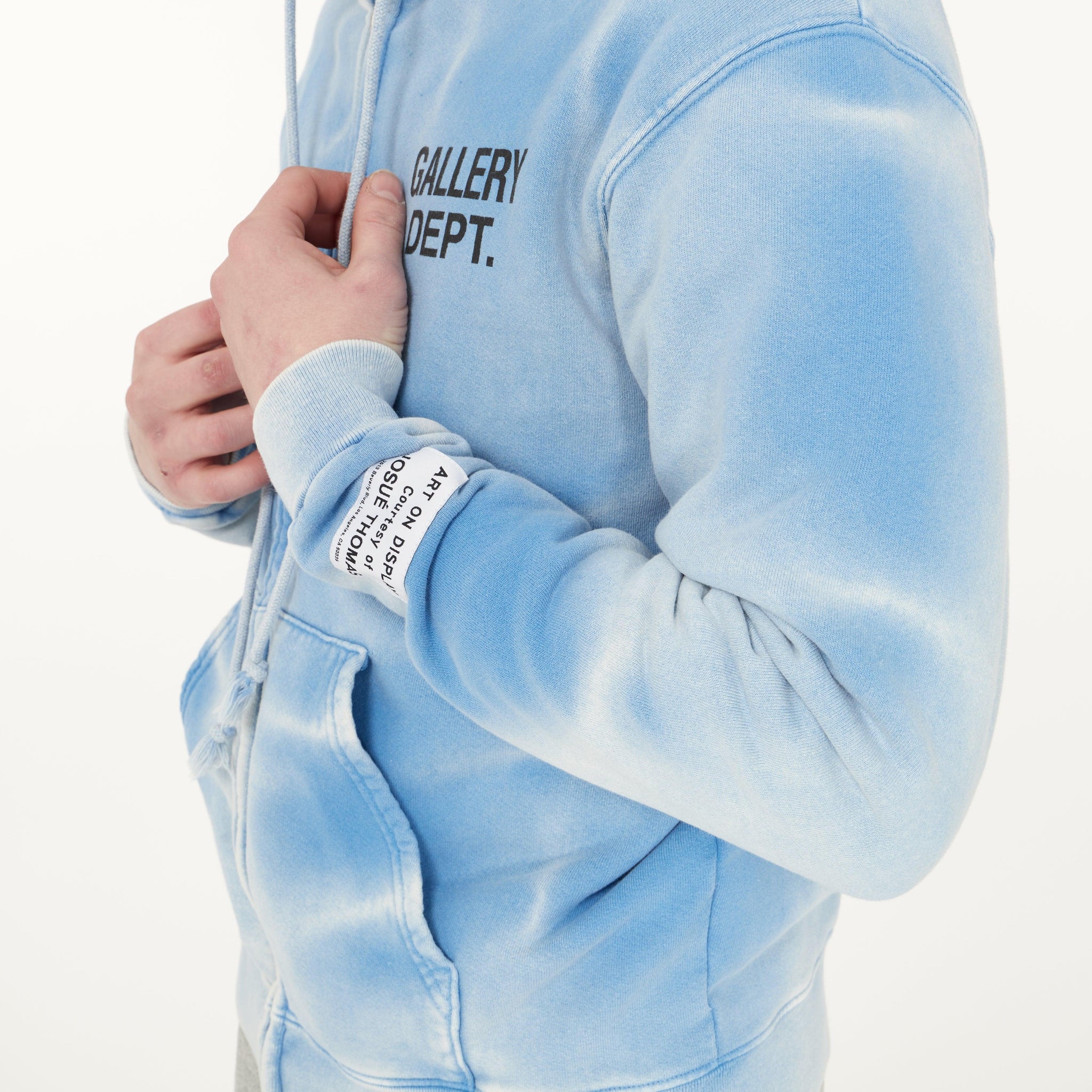 Sunfaded English Logo Zip Up - Lesthete
