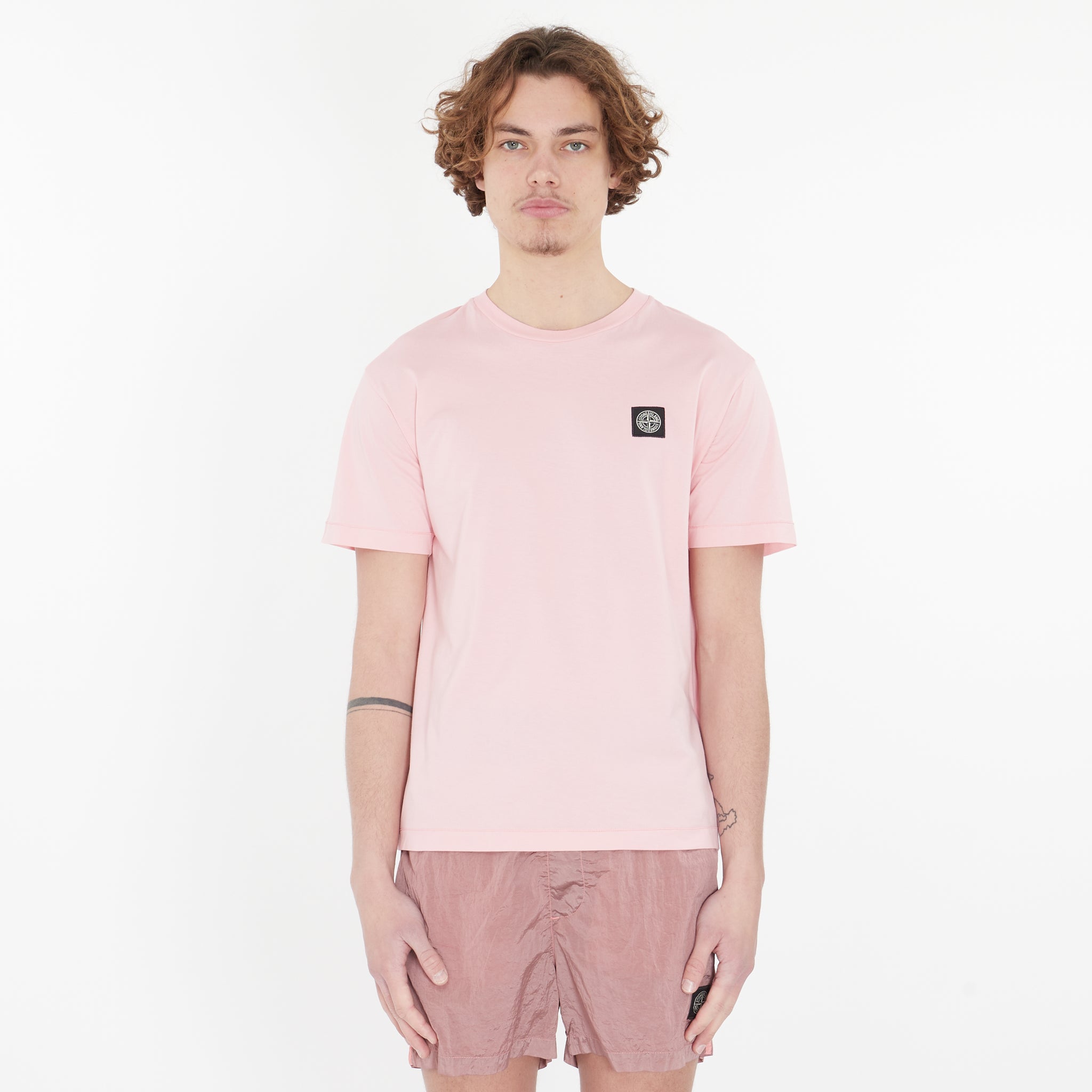 T-shirt Stone Island Logo Rose