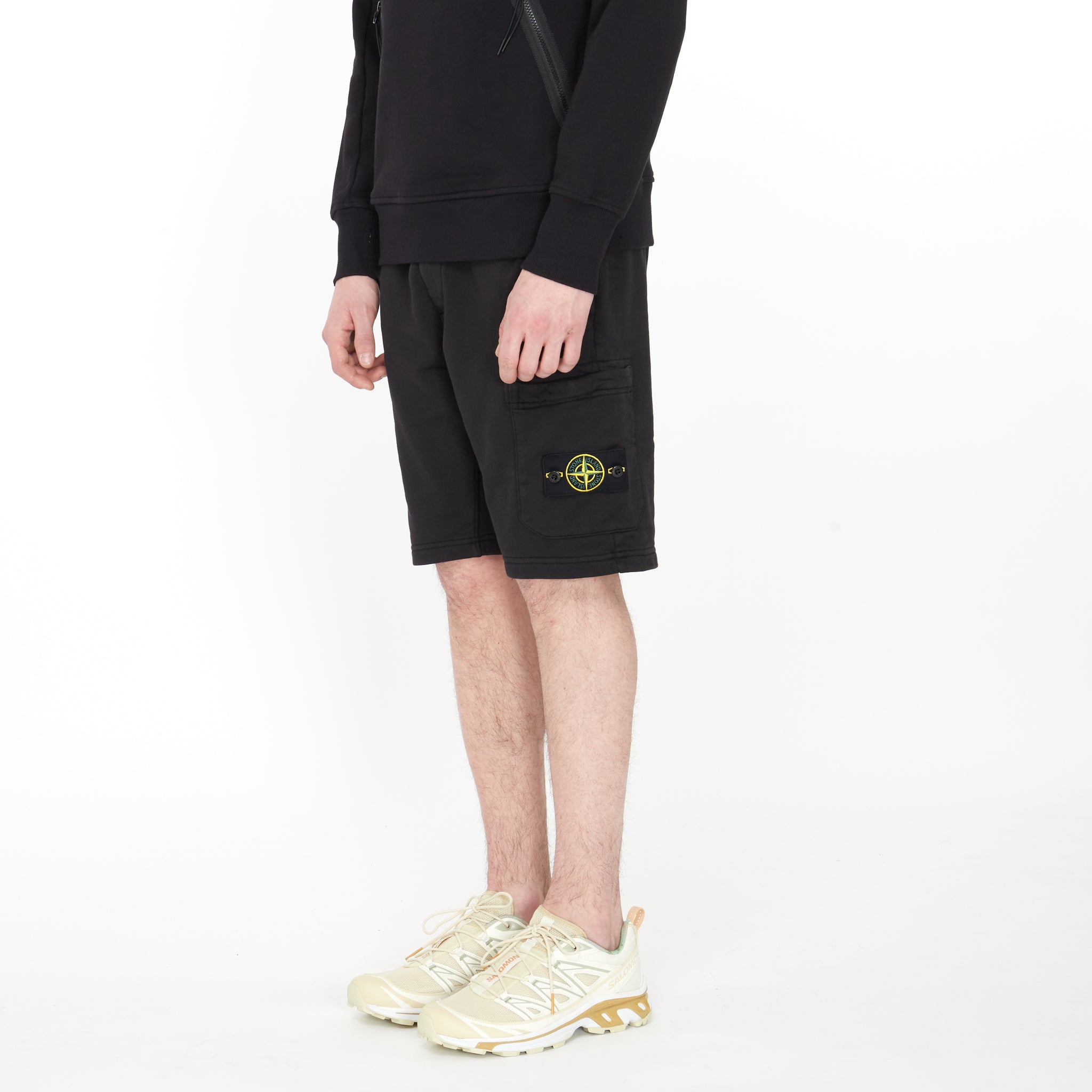 Short Stone Island Jersey Noir