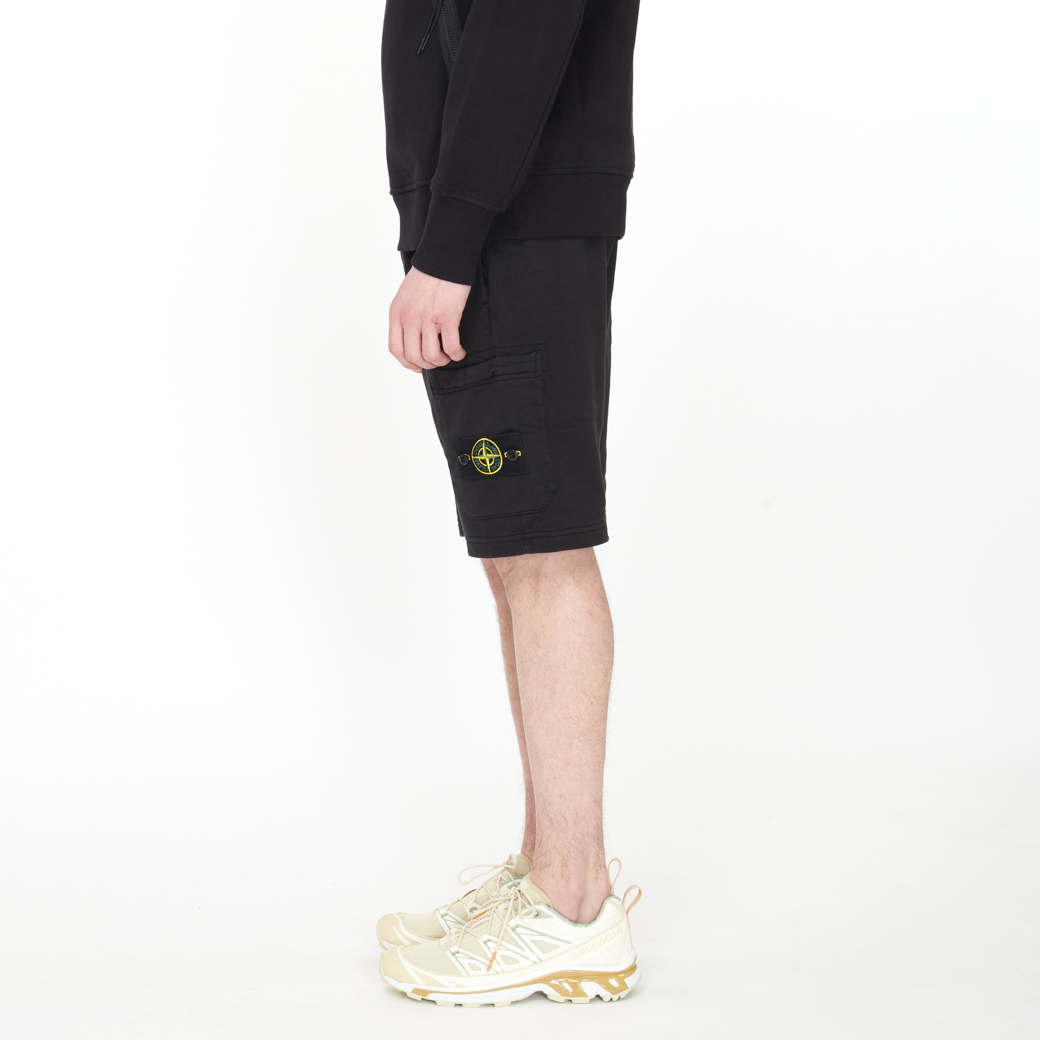 Short Stone Island Jersey Noir