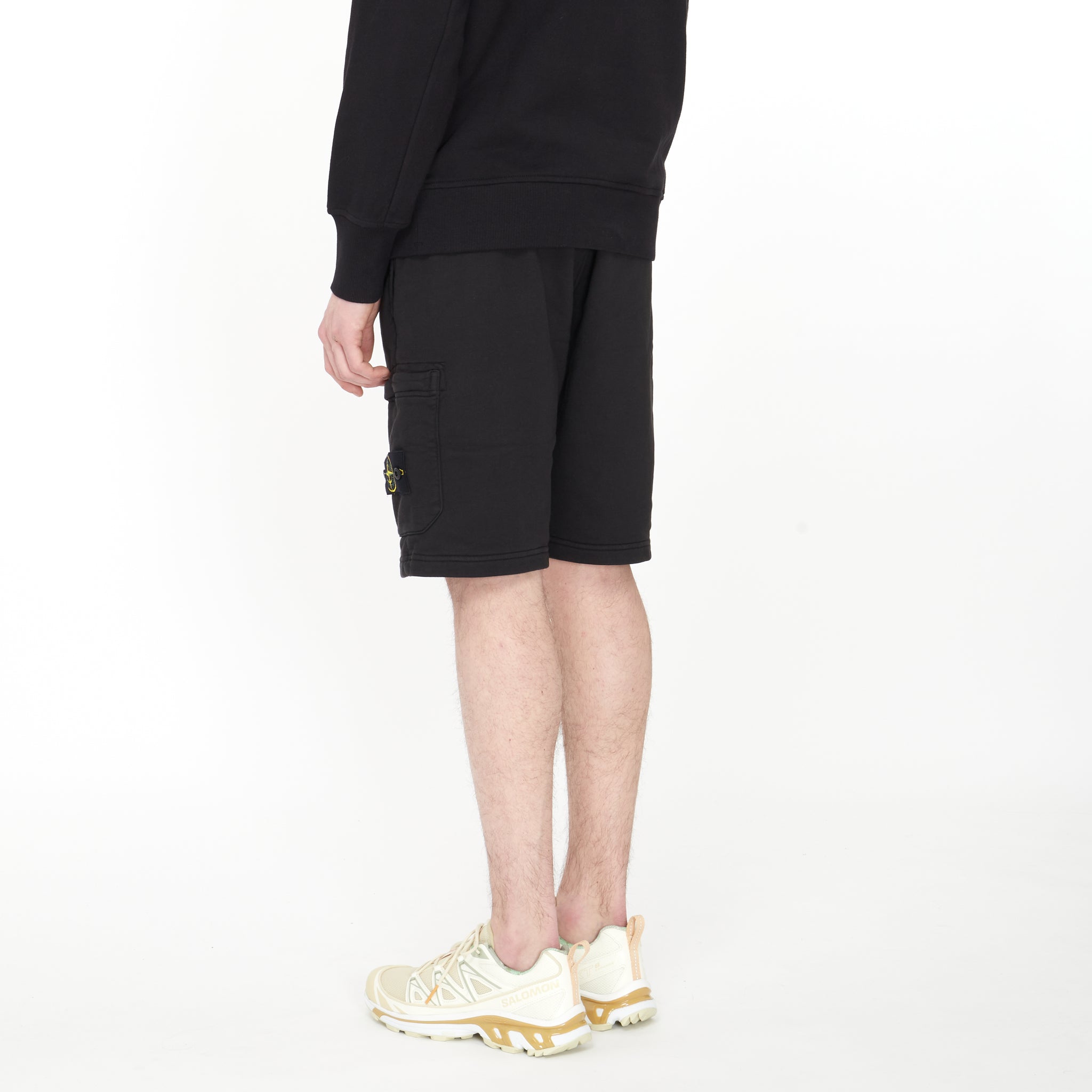 Short Stone Island Jersey Noir