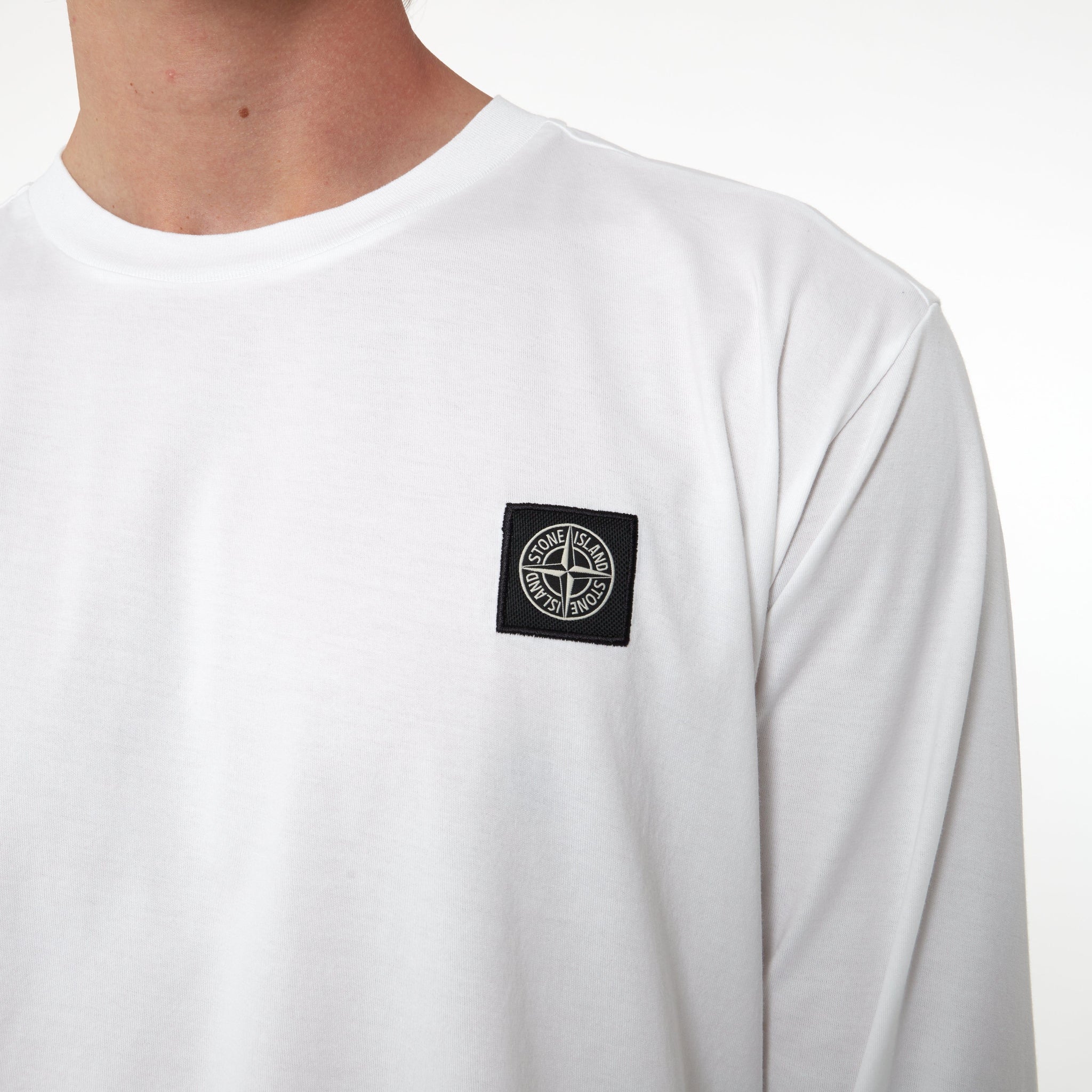 Long Sleeve Tee Blanc - Lesthete stone island