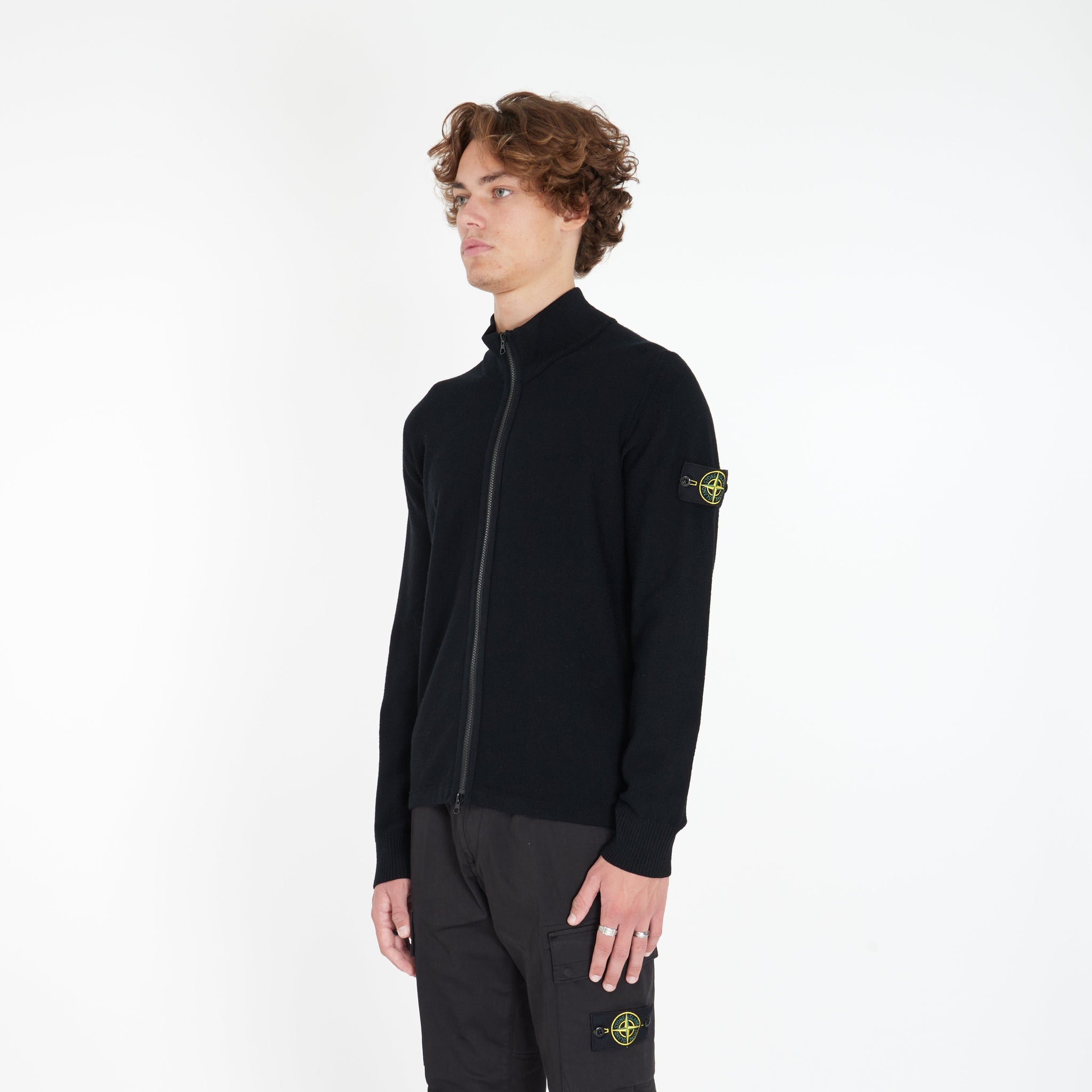 Cardigan à Zip en Maille - Lesthete stone island