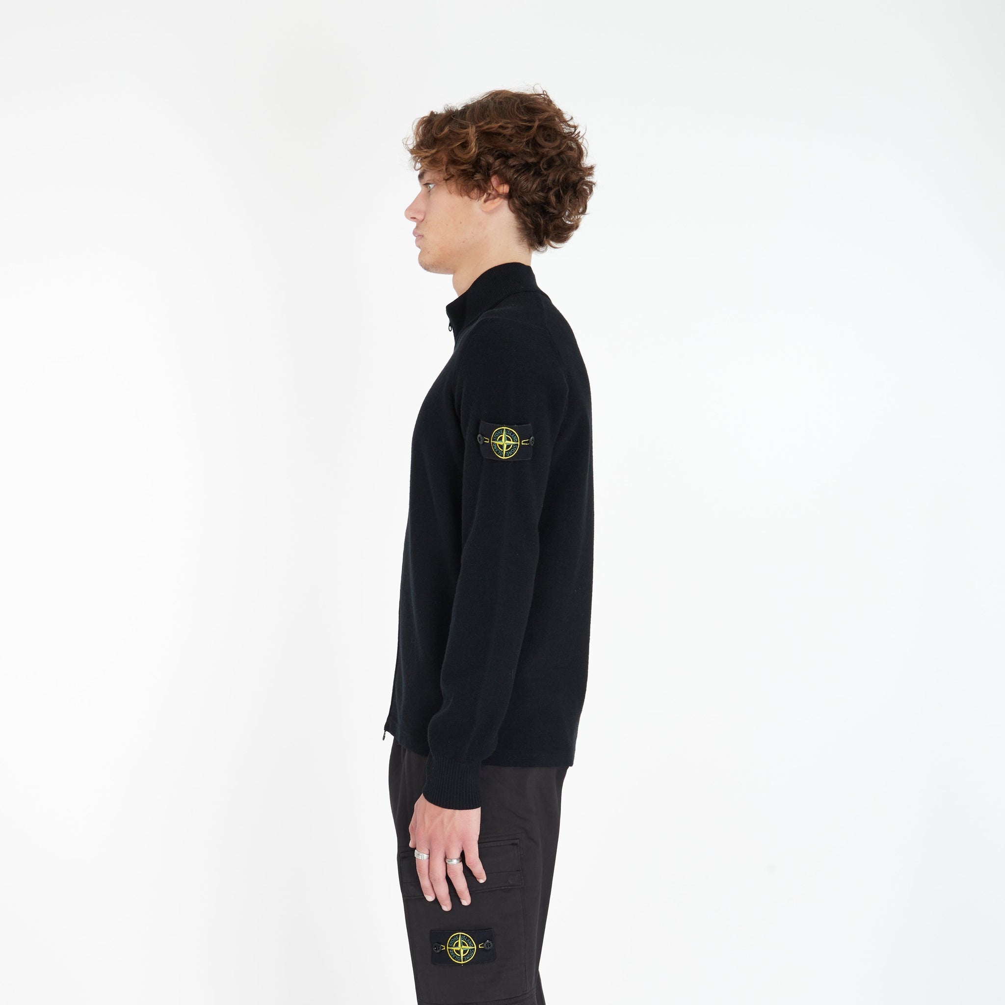 Cardigan à Zip en Maille - Lesthete stone island