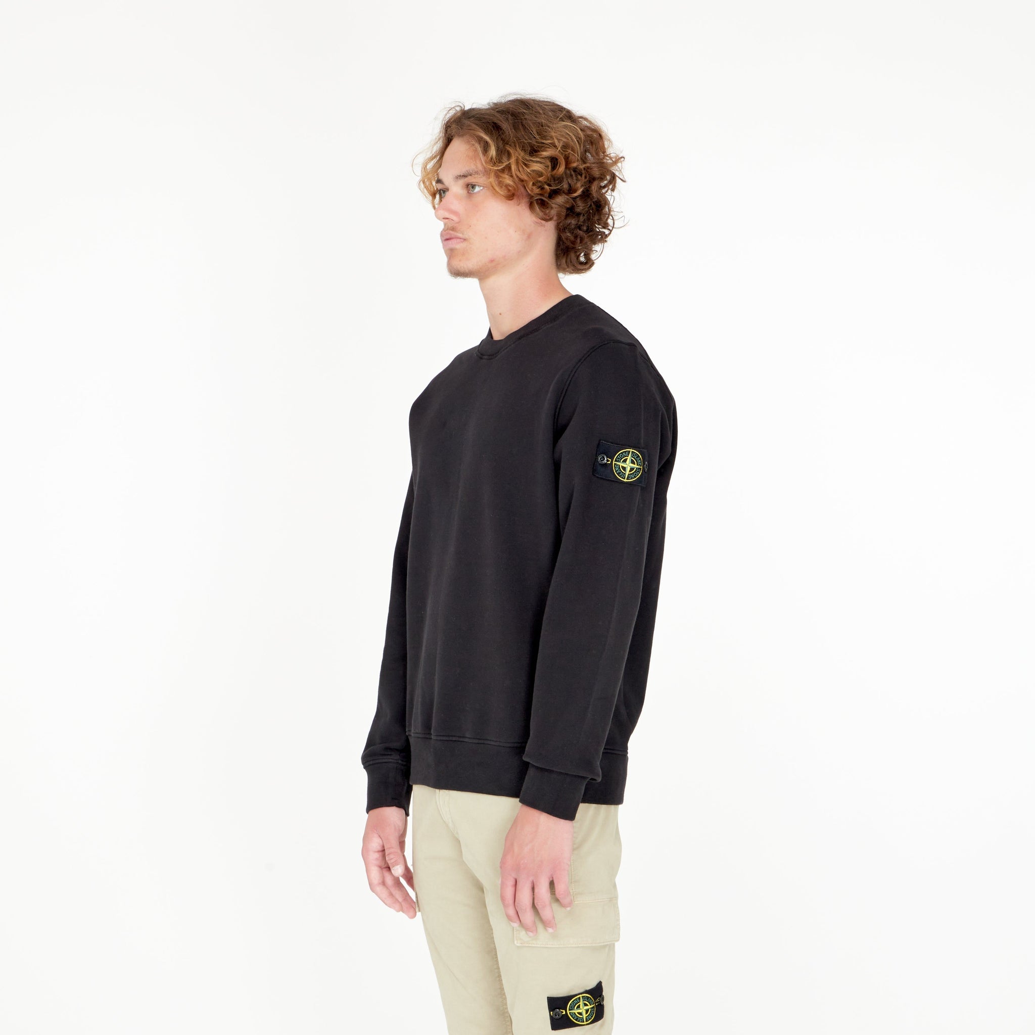 Crewneck Noir - Lesthete stone island