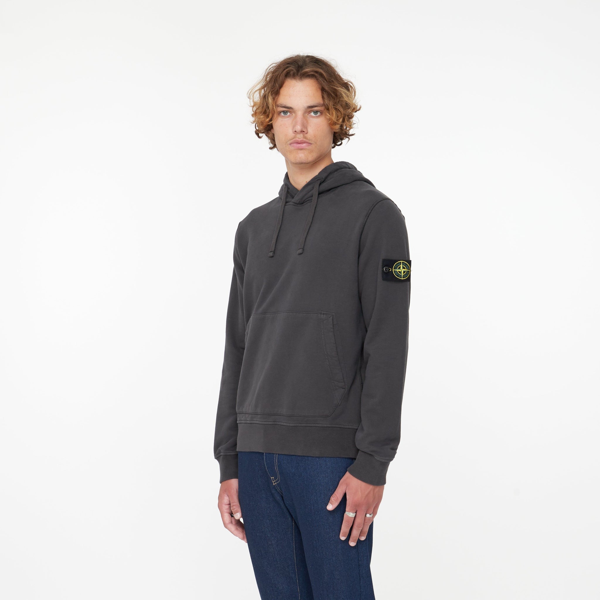 Hoodie Logo Gris - Lesthete stone island
