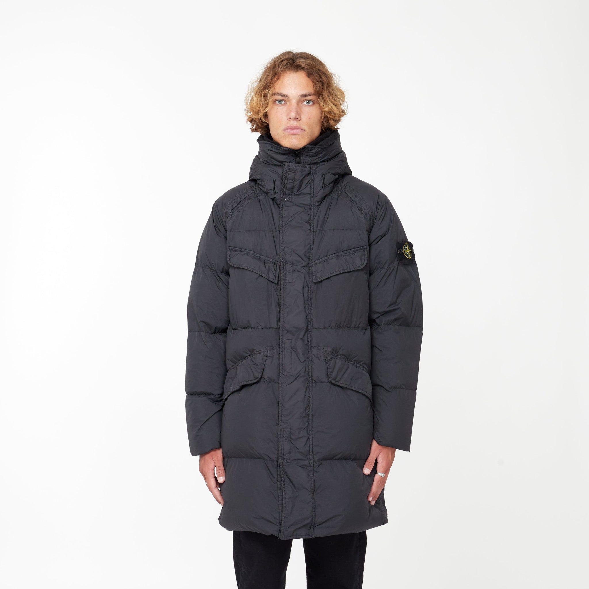 Parka Down Noir - Lesthete stone island