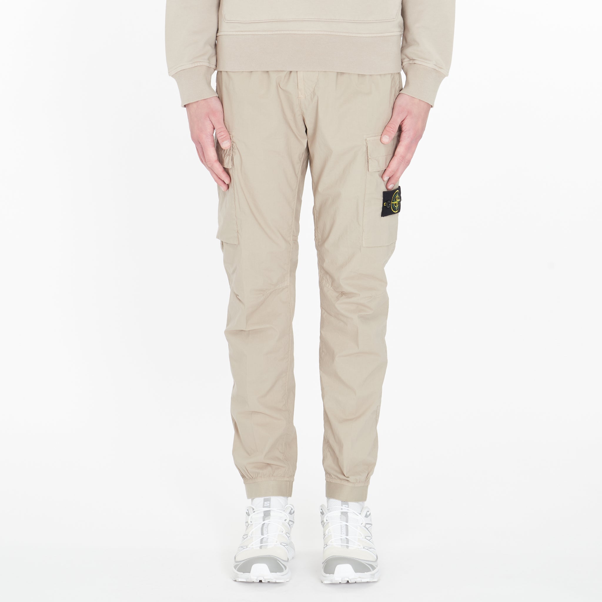 Pantalon Stone Island Cargo Nylon Beige