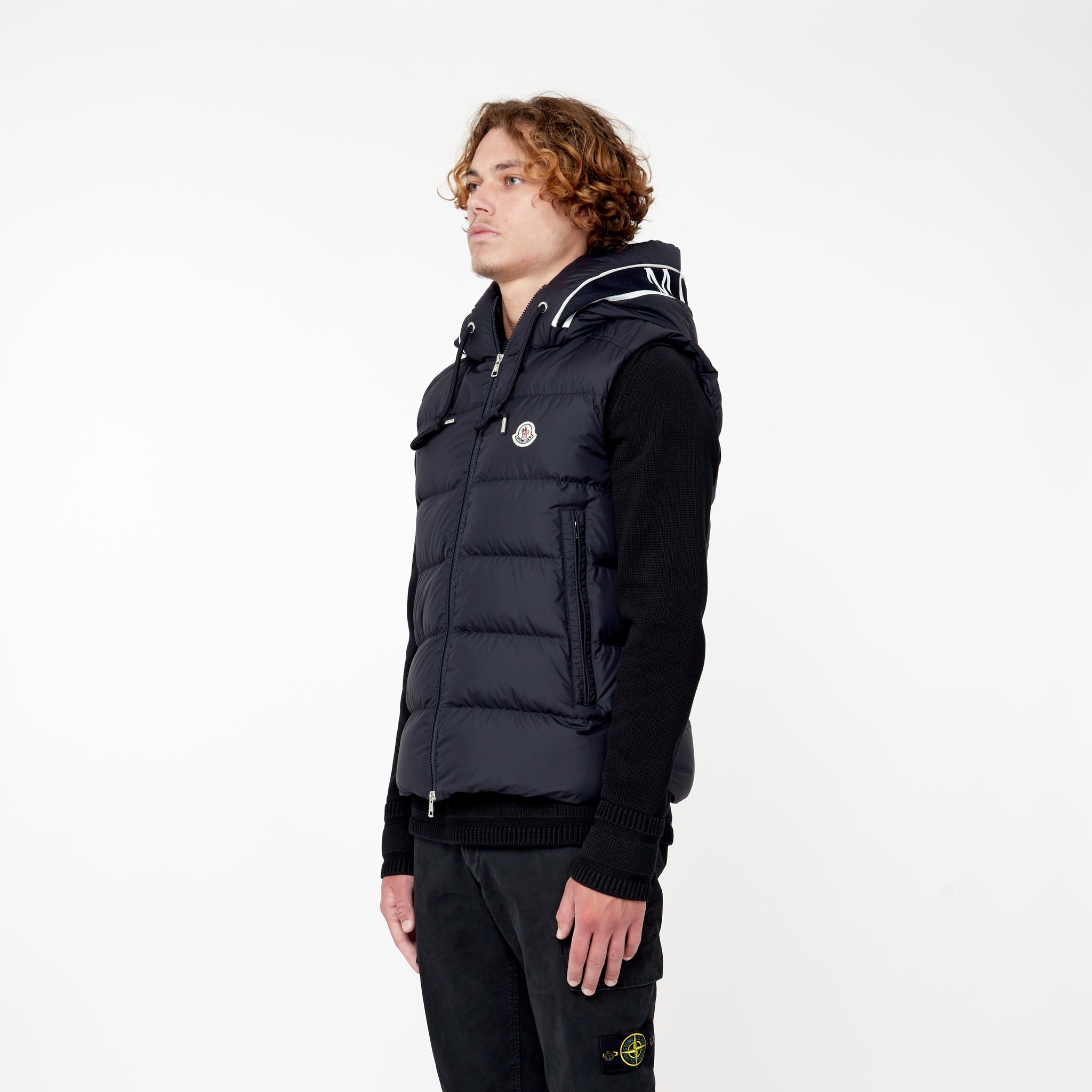 Doudoune mat sans manches Cardamine Marine - Lesthete moncler