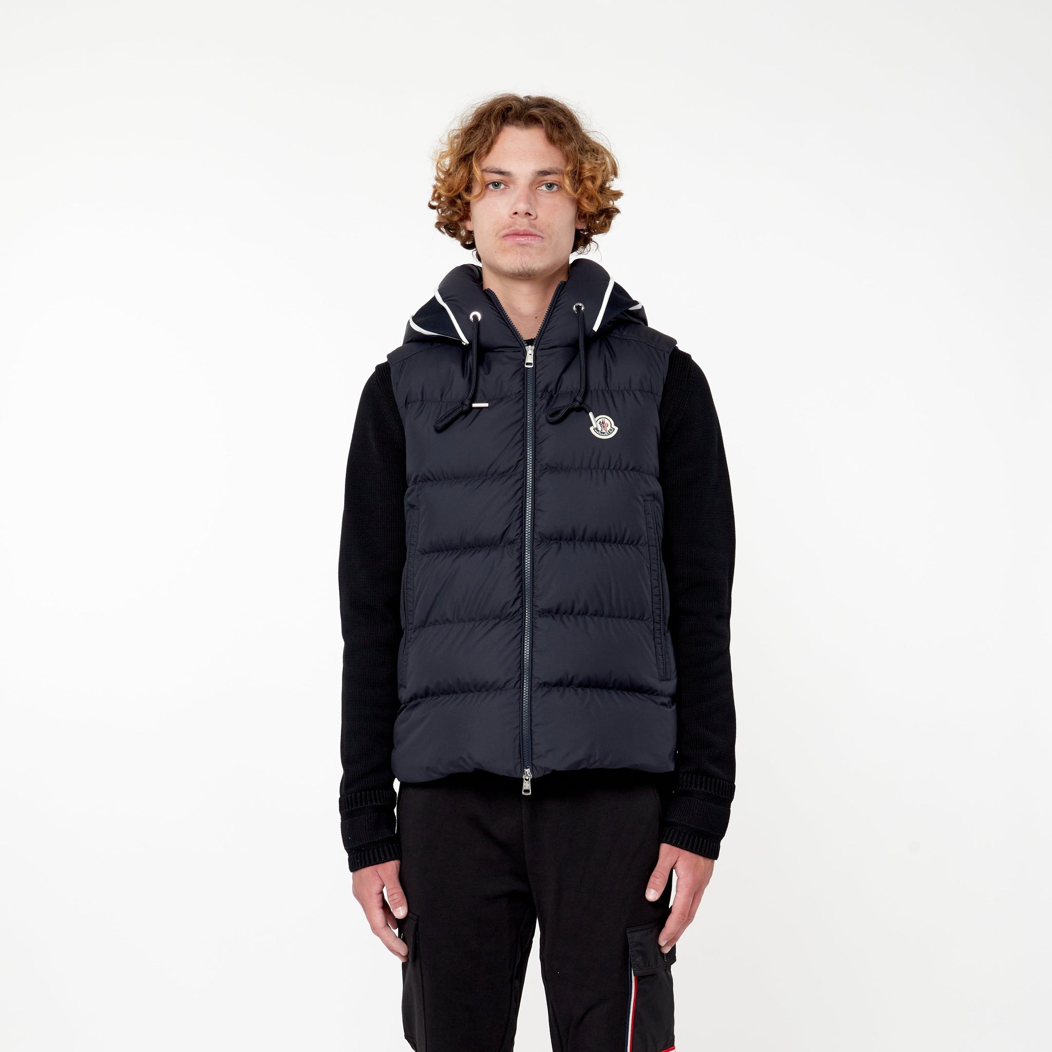 Doudoune mat sans manches Cardamine Marine - Lesthete moncler