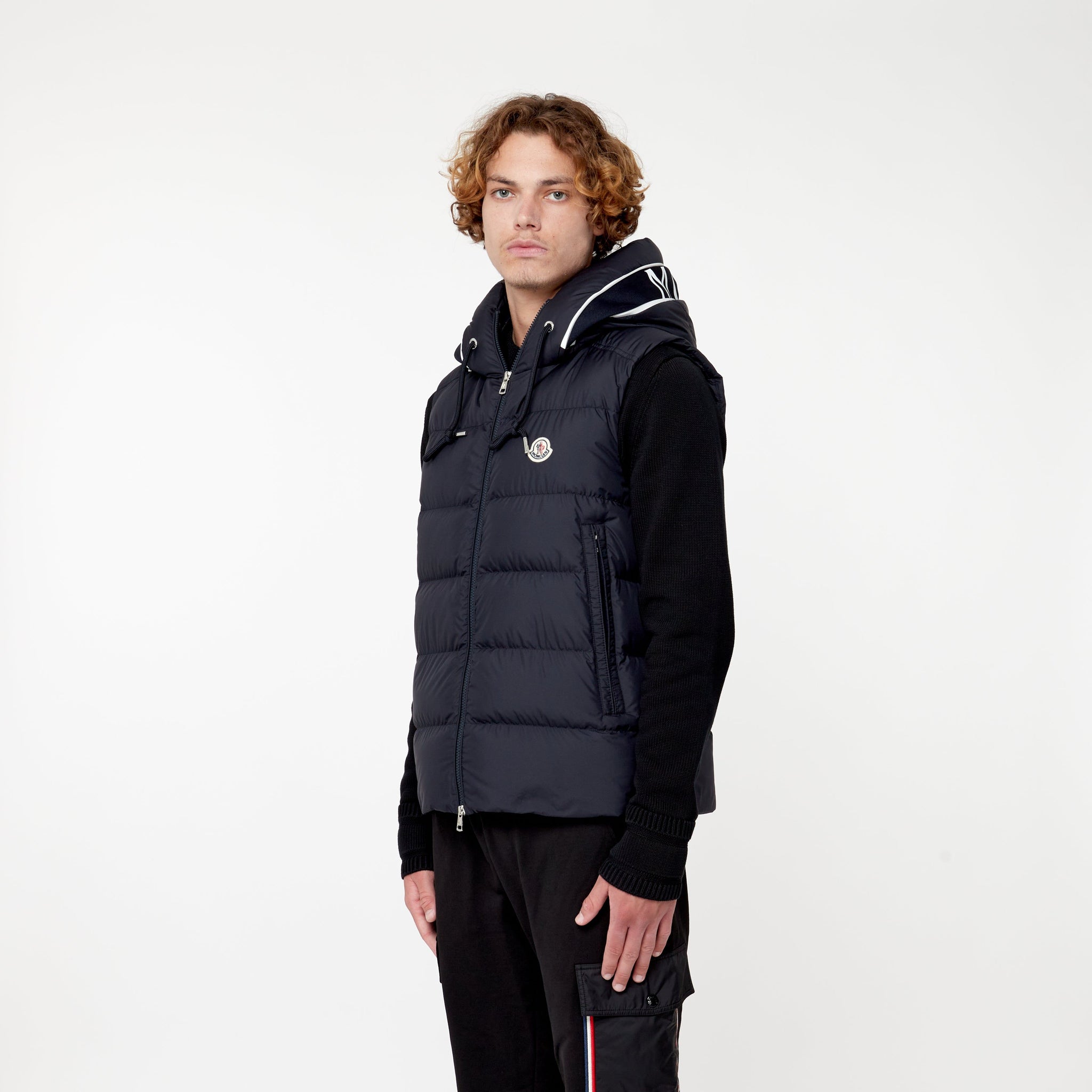 Doudoune mat sans manches Cardamine Marine - Lesthete moncler