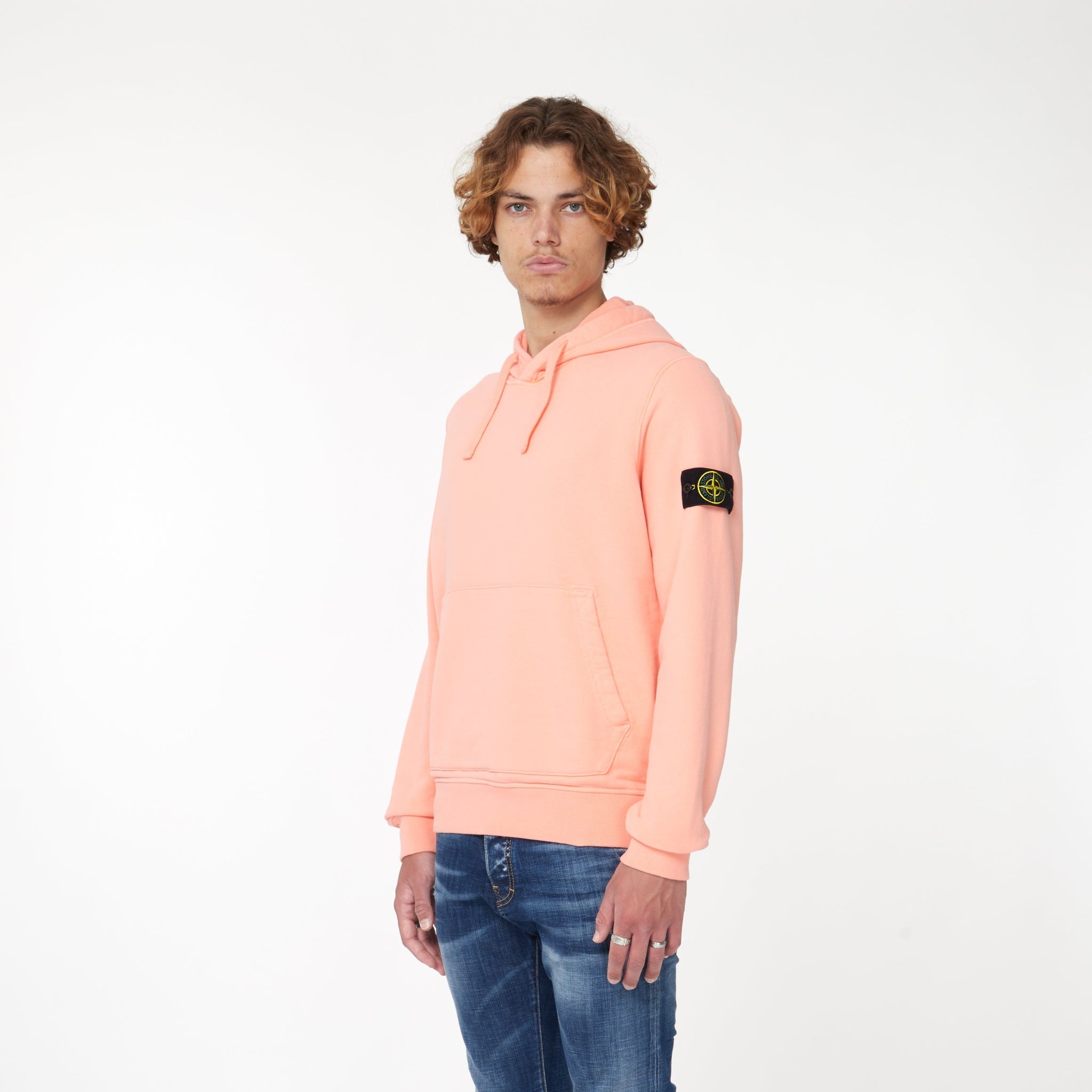 Hoodie Logo Orange - Lesthete stone island