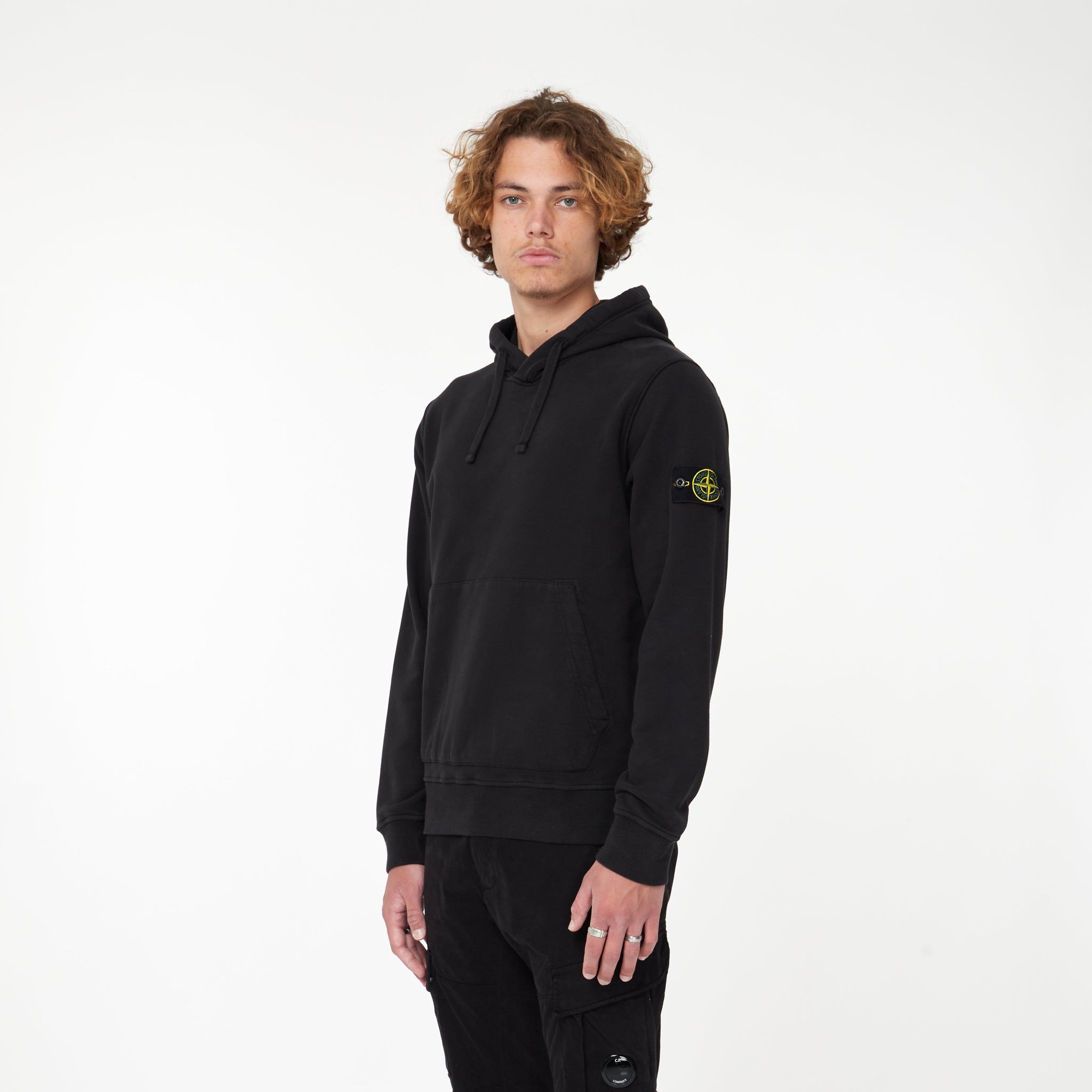 Hoodie Logo Noir - Lesthete stone island