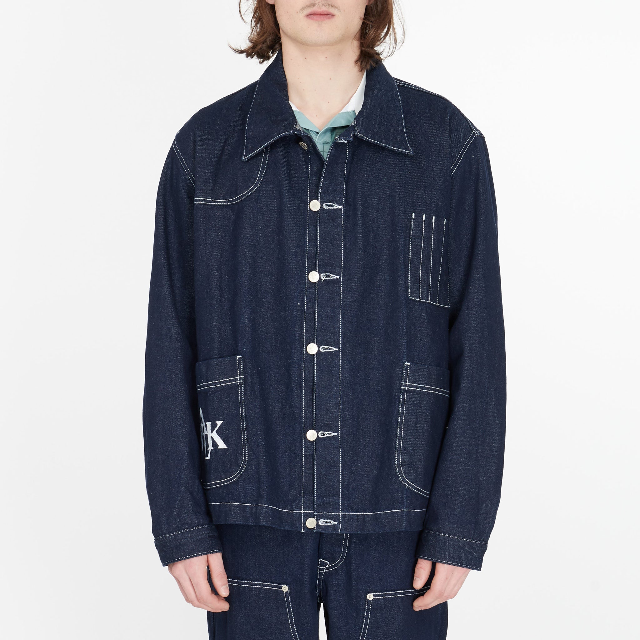 Veste Walk In Paris en Jeans Menuisier Bleu