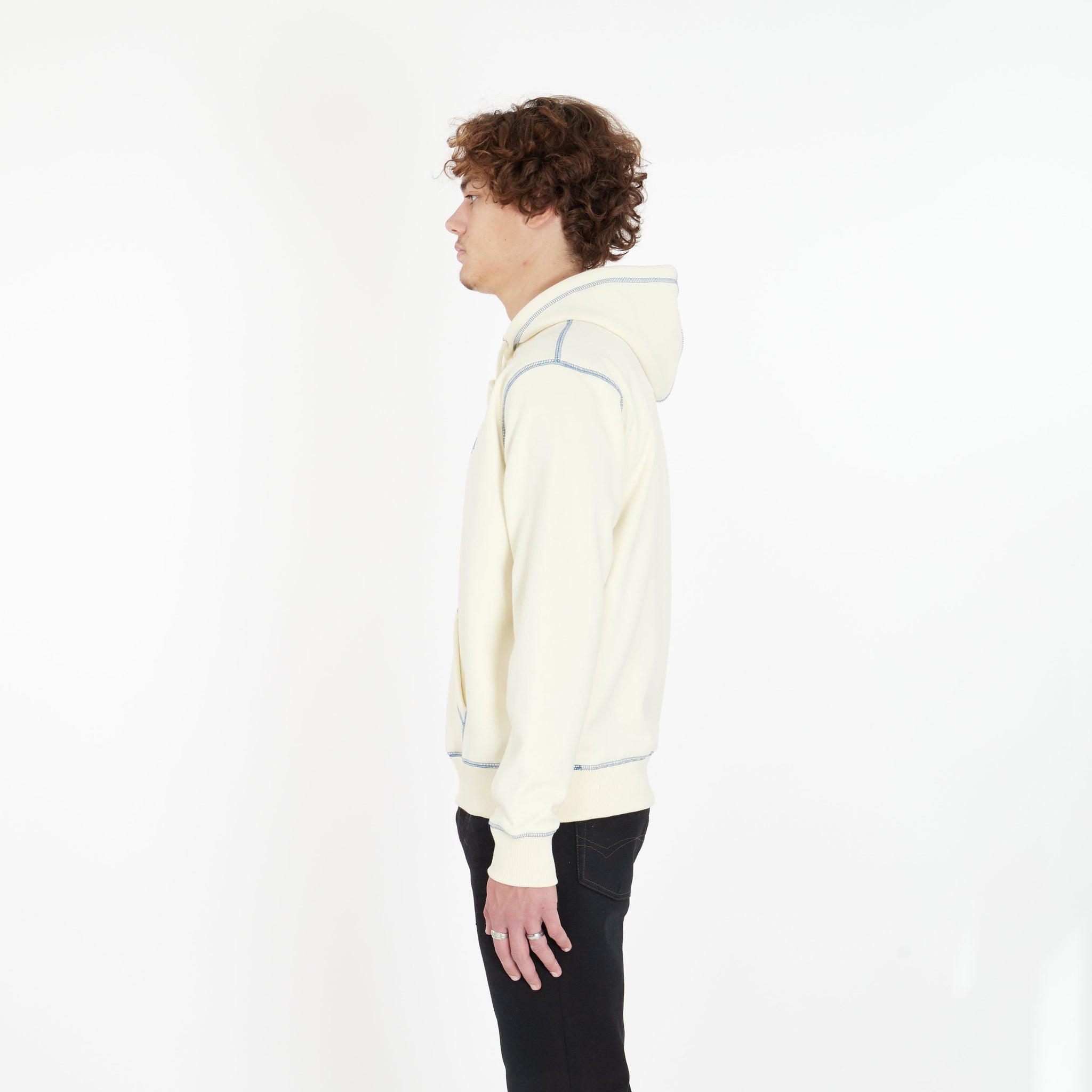 Hoodie Walk à Surjet Beige - Lesthete walk in paris