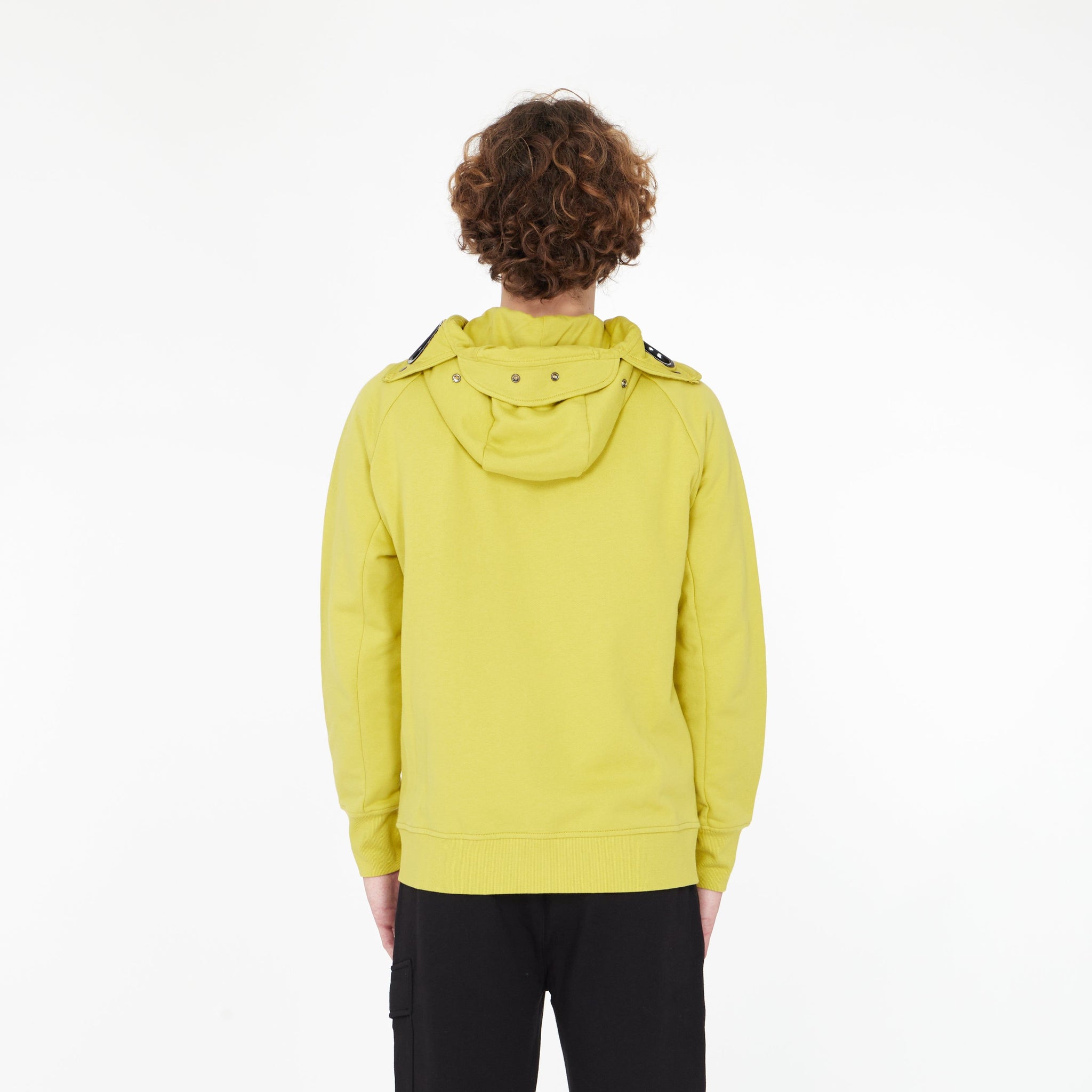Gilet Diagonal Raised Fleece Goggle Jaune - Lesthete cp company