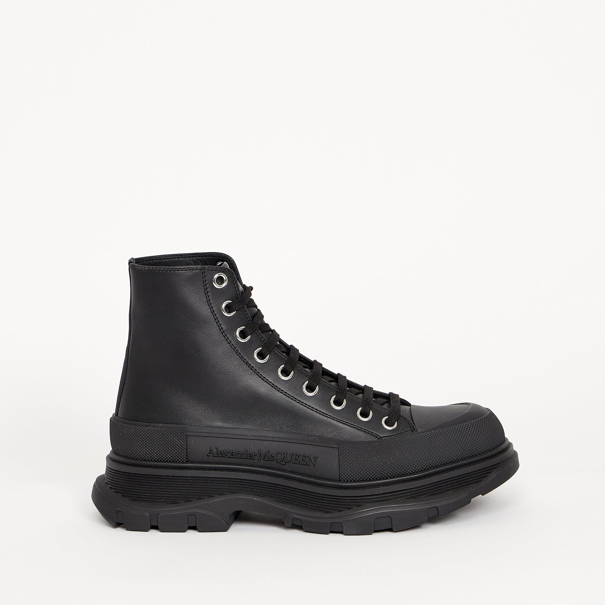 Bottines Tread Slick Noir - Lesthete alexander mcqueen